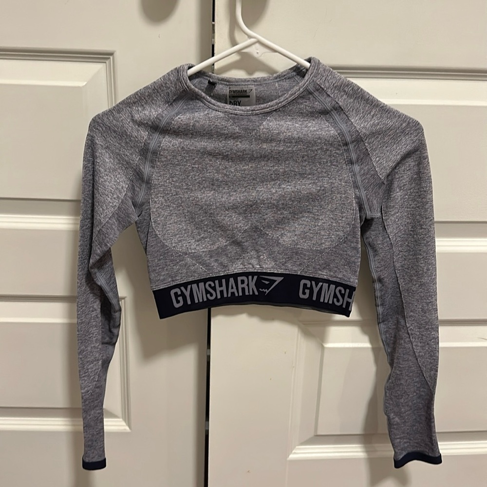 Gym Shark cropped long sleeve top